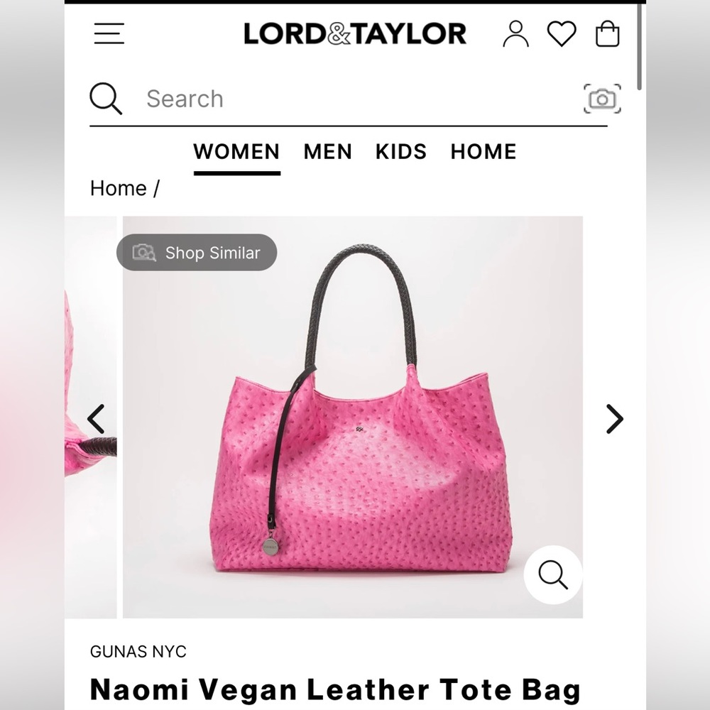 Gunas NYC Naomi Vegan Leather Tote Bag! 🩷